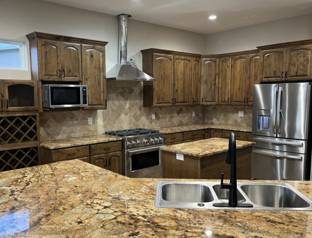 Classic kitchen cabinets and granite countertops